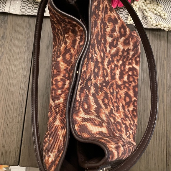 Coach Madison OCELOT LEOPARD  FABRIC PHOEBE Purse - Picture 6 of 11